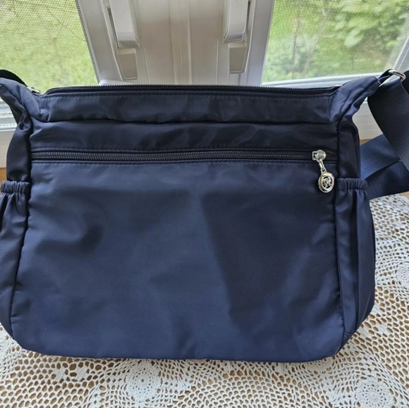 Mintegra Travel Crossbody Navy Blue Roomy Multiple Pockets water battle pocket - Picture 2 of 15